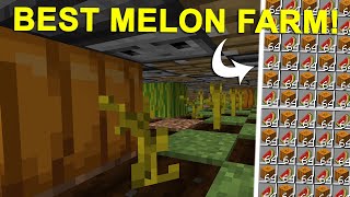 Minecraft EASY Melon and Pumpkin Farm BEST DESIGN 120 Tutorial [upl. by Gustav]