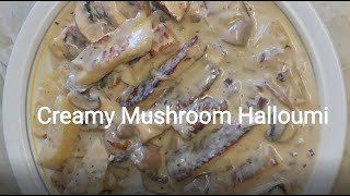 Creamy Mushroom Halloumi Recipe [upl. by Alag578]