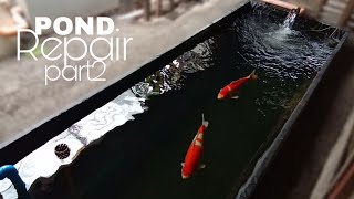 DIY KOI POND Repair [upl. by Nolahp188]