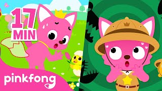 Find Pinkfongs Tail  More  Animal Songs Compilation by Pinkfong Ninimo  Pinkfong for Kids [upl. by Obeng]