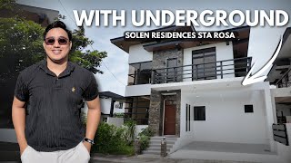 FULLY FINISHED 4 BEDROOMS WITH UNDERGROUND HOME  NEAR NUVALI STA ROSA LAGUNA  SOLEN RESIDENCES [upl. by Einahpehs]