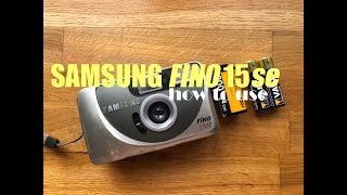 Film camera Samsung Fino 15 SE [upl. by Fancie190]