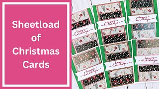 October 2024 SheetLoad of Cards  Christmas Cardmaking Process [upl. by Eniamart108]