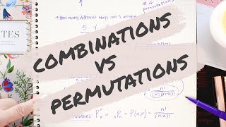 COMBINATIONS VS PERMUTATIONS » understanding the formulas  Math Hacks [upl. by Aicek]