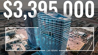 Full Inside Look At 3 Million Top Floor Penthouse  Las Vegas Luxury Home [upl. by Randolf426]