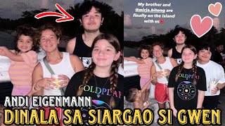 UPDATE ANDI EIGENMANN ISINAMA SA SIARGAO ANG KAPATID NA SI GWEN GARIMOND PINAGKAGULUHAN SA ISLA 😱 [upl. by Brianne545]