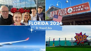 FLORIDA 2024 TRAVEL DAY  London Heathrow Virgin Atlantic Pop Century Resort Disney Springs [upl. by Acitel]