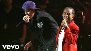 Justin Bieber amp Jaden Smith  Never Say Never Live [upl. by Annehcu935]