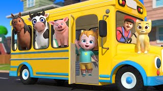 Wheels On The Bus With Animals 🚌 NuNu Tv 👶Nursery Rhymes amp Kids Songs 🌈 FOR KIDS [upl. by Jezabel]