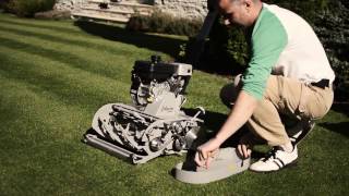 Cylinder lawn mower introduction and using  Swardman [upl. by Donn]