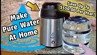 Complete Guide To At Home Water Distillation Using A Countertop Water Distiller Pure H2O [upl. by Eisac]