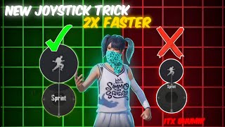 New 🔥 Joystick trick for 2x fast movement 💀 pubgbgmi [upl. by Aitital]