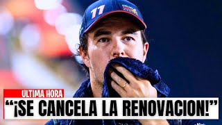 FORMULA 1 HOY ¡NO HAY RENOVACIÓN PARA CHECO PÉREZ [upl. by Jermain321]