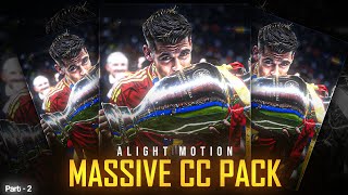 Alight Motion MASSIVE CC PACK 2 🤯🔥  4K CC  Alight Motion  Rajj Editz [upl. by Yeneffit]