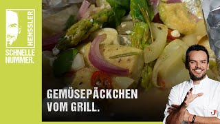 Schnelles Gemüsepäckchen vom Grill Rezept von Steffen Henssler [upl. by Frayne872]