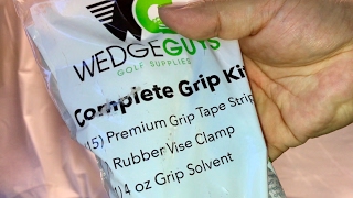 Complete Golf Grip Kit for Regripping Golf Clubs by Wedge Guys [upl. by Adnarim]