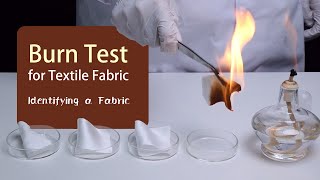 Burn Test for Fabric Identification [upl. by Gardel506]