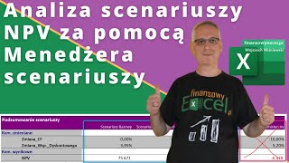 59 Jak wykonać analizę opłacalności inwestycji w NPV za pomocą Menedżera scenariuszy [upl. by Bak944]