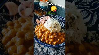 बिना अलग से उबाले एक बार में बनायें छोले instant one pot chhole chawal in pressure cooker shorts [upl. by Enelie]