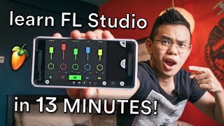 FL Studio Mobile tutorial for BEGINNERS — learn how to make music in 13 minutes [upl. by Anialahs]