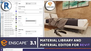 Enscape 31 for Revit  How to Use the New Enscape Material Library and Editor [upl. by Ahseat]