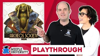 Archeos Society  Live Playthrough Board Game and Giveaway [upl. by Roseline]