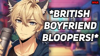 M4A ASMR Boyfriend Roleplay BLOOPERS British Accent 2k Special [upl. by Alleoj748]