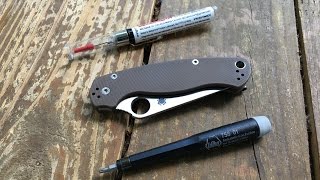 How to disassemble and maintain a Spyderco Paramilitary 2 PM2 [upl. by Ytsrik768]