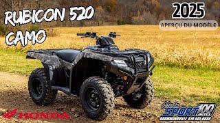 Walkaround  NOUVEAU Honda Rubicon 520 DCT IRS EPS CAMO 2025 [upl. by Thill487]