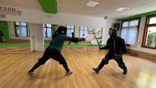 Sigi Arming swords sparring Queen  Feder  Junior [upl. by Ala]