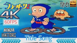 60 FPS Ninja Hattori Title Song 4K हिंदी Theme  DTS 51  Season 1  Hattori Kun [upl. by Begga]