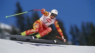 Franz Heinzer downhill gold WCS Saalbach 1991 [upl. by Sirromad]