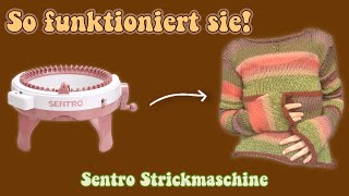 Stricken mit der Sentro Strickmaschine 🧶  LOUISENKIND [upl. by Tades]