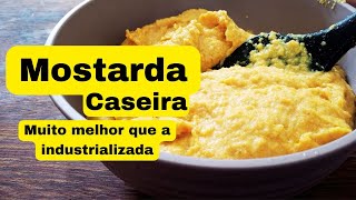 Mostarda caseira artesanal  Top 1 em todas as receitas do canal Viciei [upl. by Atipul148]