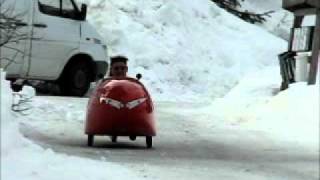 Velomobile Quest in winter Trondheimwmv [upl. by Erv]