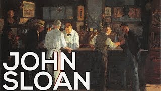 John Sloan A collection of 144 paintings HD [upl. by Aerdnaid]