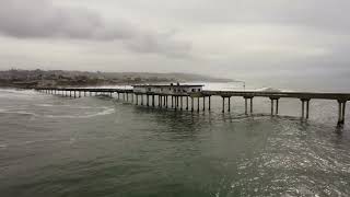 Ocean Beach Pier Collapsed Pylon Crazy to Drone [upl. by Lillie]