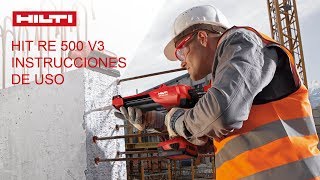 Hilti HIT RE 500 Instrucciones de uso [upl. by Cari22]