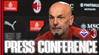 FiorentinaMilan  Coach Pioli  Best of Press Conference [upl. by Morgen]