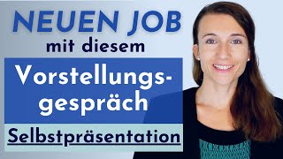 Deutsch lernen Willst du einen NEUEN JOB Perfekte Selbstpräsentation im Vorstellungsgespräch [upl. by Anyehs876]