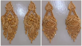 Earring  Gold Earrings Designs  Gold Earrings Designs With Price And Weight  Bridal Earrings [upl. by Trubow956]