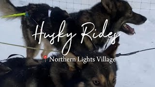 Finland Vlog  Day 4 Husky Rides  Winter Christmas Market amp Meeting Santa Claus🎅🏻✨ [upl. by Annahc345]