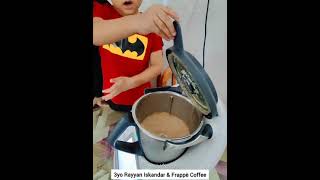 FRAPPÈ COFFEE THERMOMIX By 3yo Rayyan Iskandar [upl. by Drofkcor304]