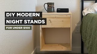 DIY Floating NightStands  Under 100 [upl. by Asquith]