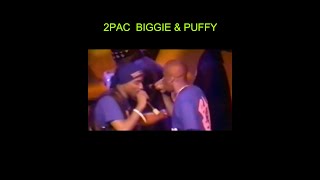 ONLY FOOTAGE OF TUPAC BIGGIE AND PUFFY RAP ON TOGETHER [upl. by Lyell]