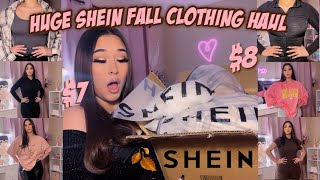 HUGE SHEIN FALL TRY ON CLOTHING HAUL 2022  25 items   flannels jackets pants tops amp sets [upl. by Elvera661]