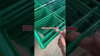 PVC Coated Wire Mesh Fence Panels PVC Coated Welded Mesh Wire Fencing Used for Civil Engineering [upl. by Amitaf]