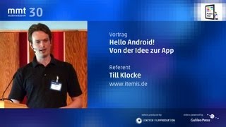 Hello Android Von der Idee zur App  Till Klocke beim MMT 30 [upl. by Cita]