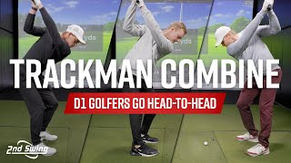 TRACKMAN COMBINE CHALLENGE  D1 GOLFERS HEADTOHEAD [upl. by Werby]