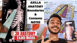 Axilla anatomy boundaries and contents  Axilla boundaries relation and content [upl. by Fevre]